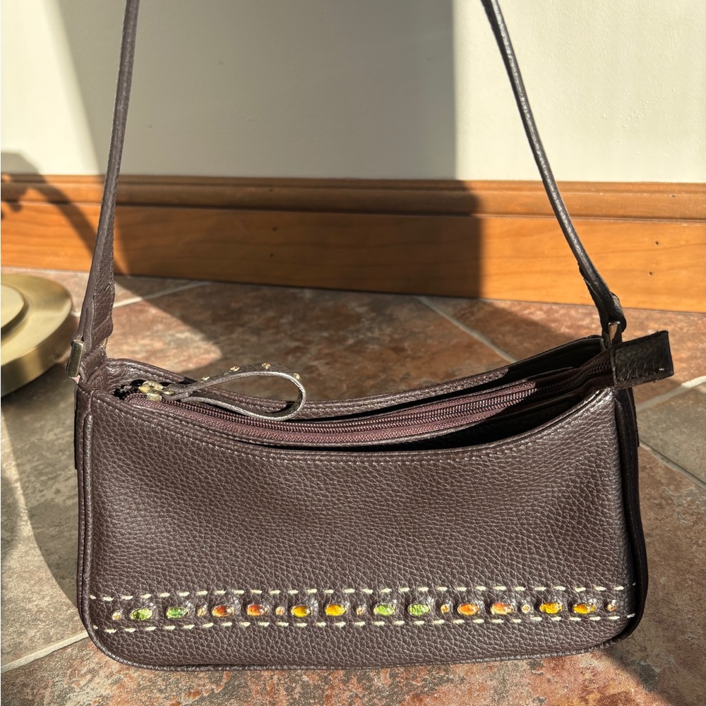Liz Claiborne Dark Brown Leather Handbag